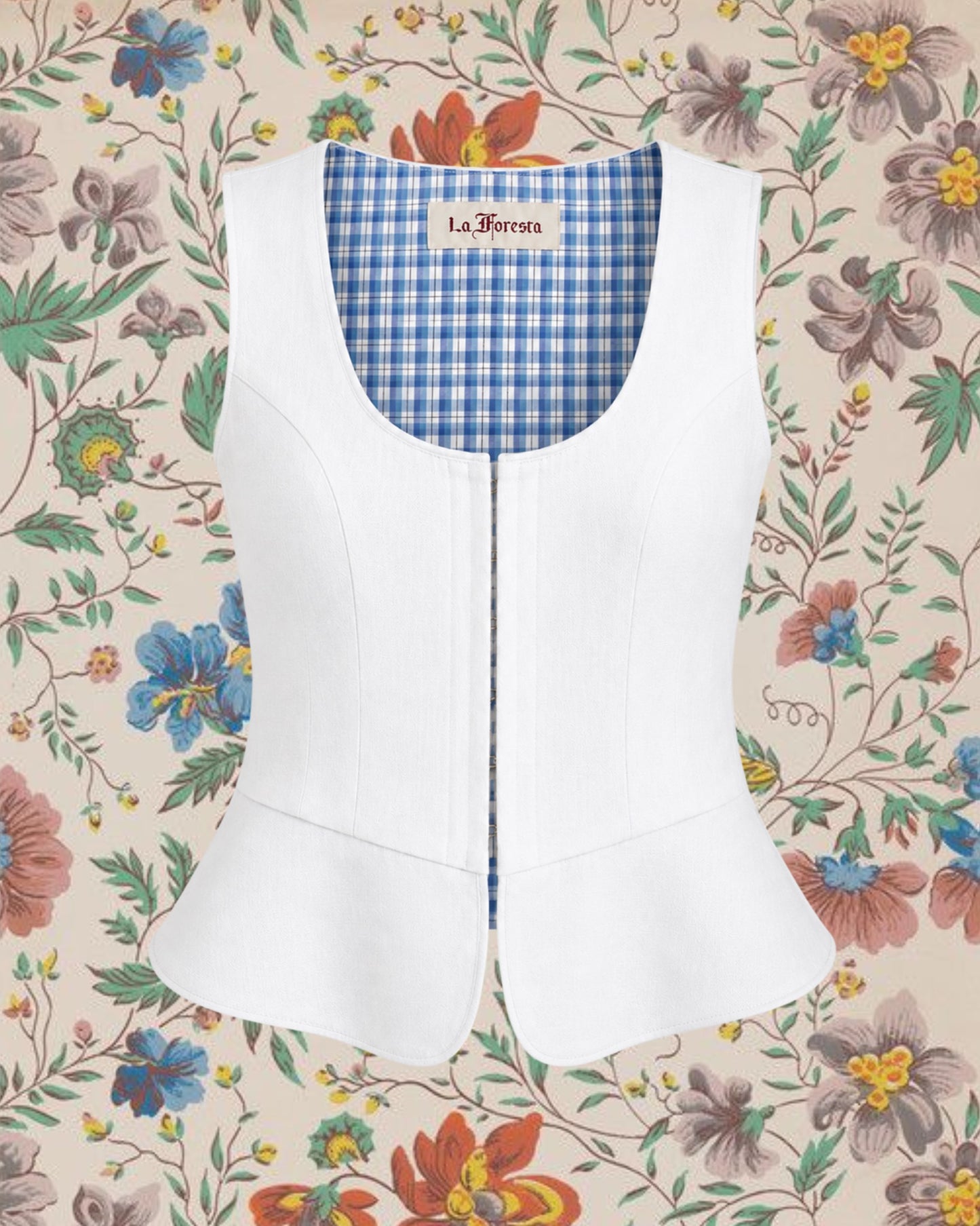 Eugenia Top in White Linen