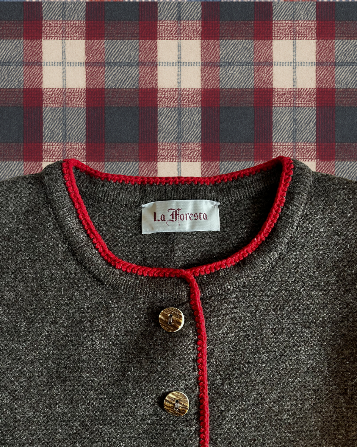 Theodora Knit Janker in brown melange