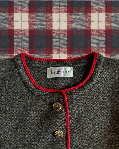 Theodora Knit Janker in brown melange