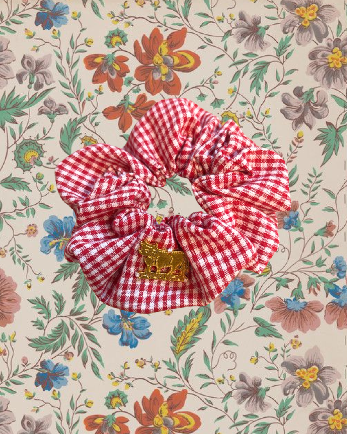 Appenzella Scrunchie Red Vichy
