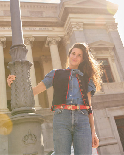 Augustina Vest in Navy
