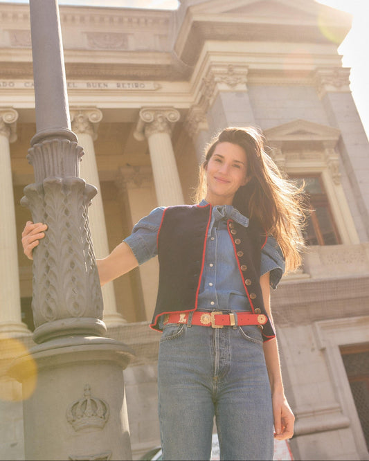Augustina Vest in Navy
