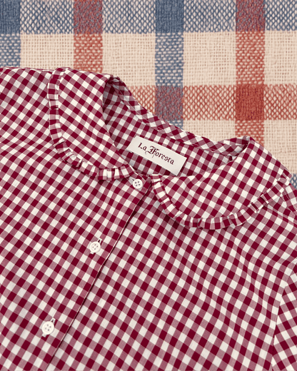 Theresia Blouse in red vichy