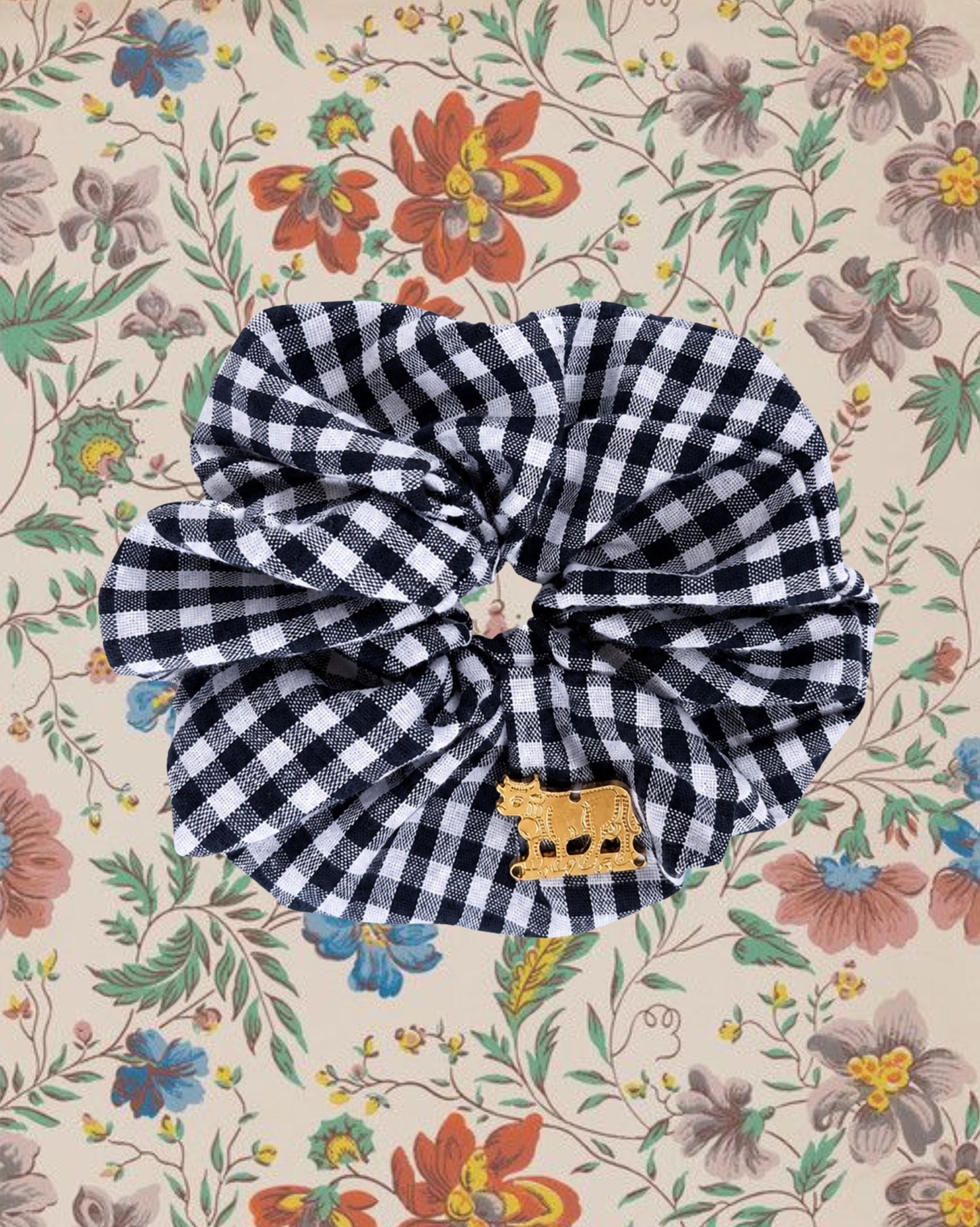 Appenzella Scrunchie Black/White Vichy