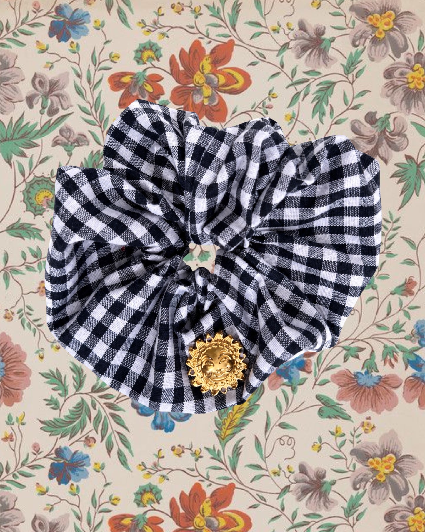 Appenzella Scrunchie Black/White Vichy