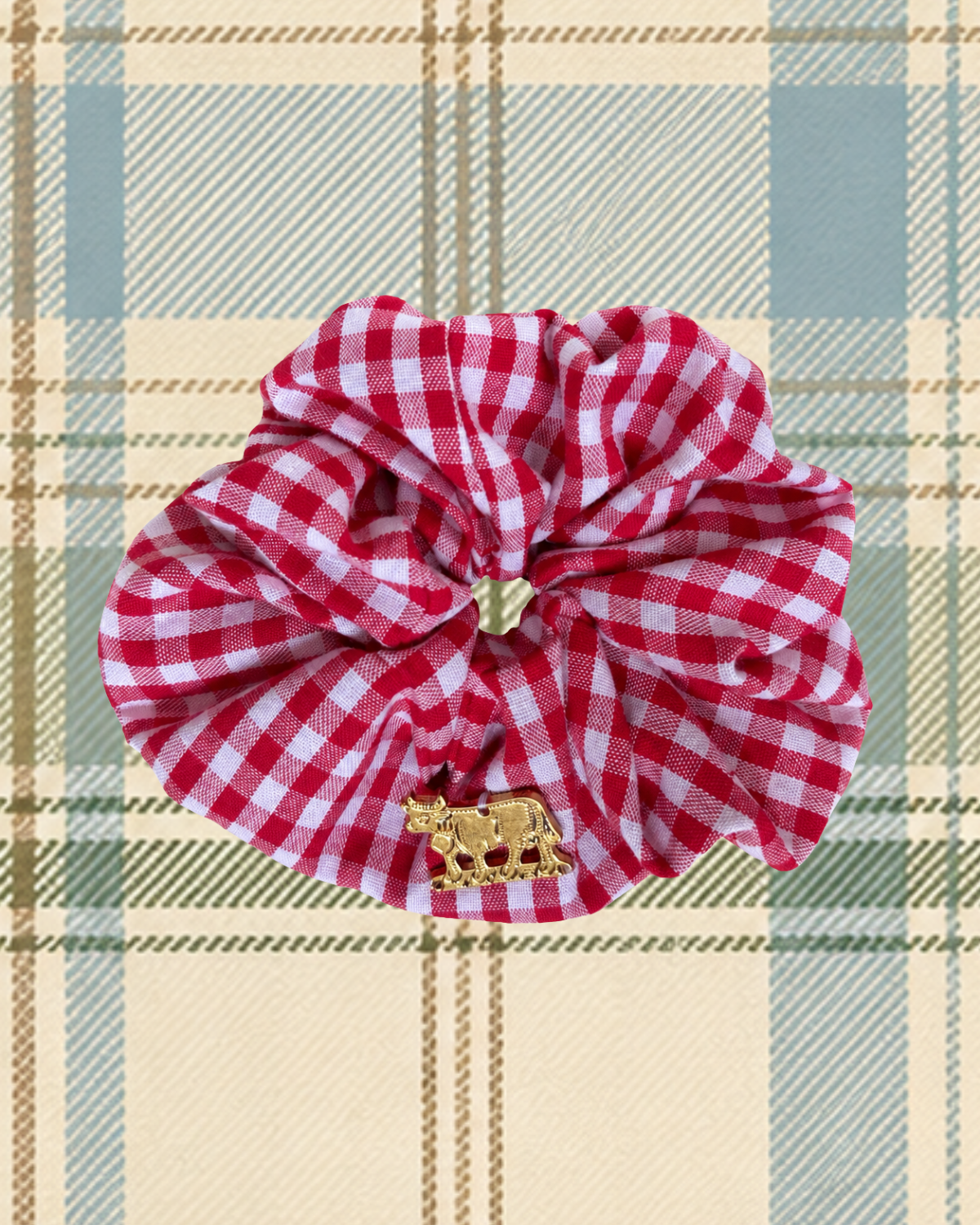 Appenzella Scrunchie Red Vichy