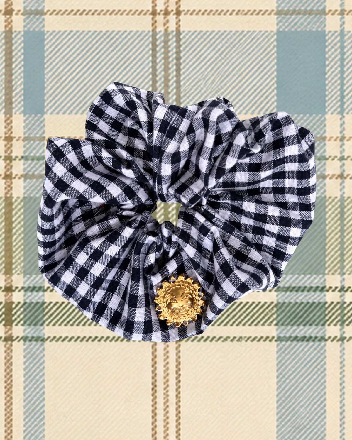 Appenzella Scrunchie Black/White Vichy