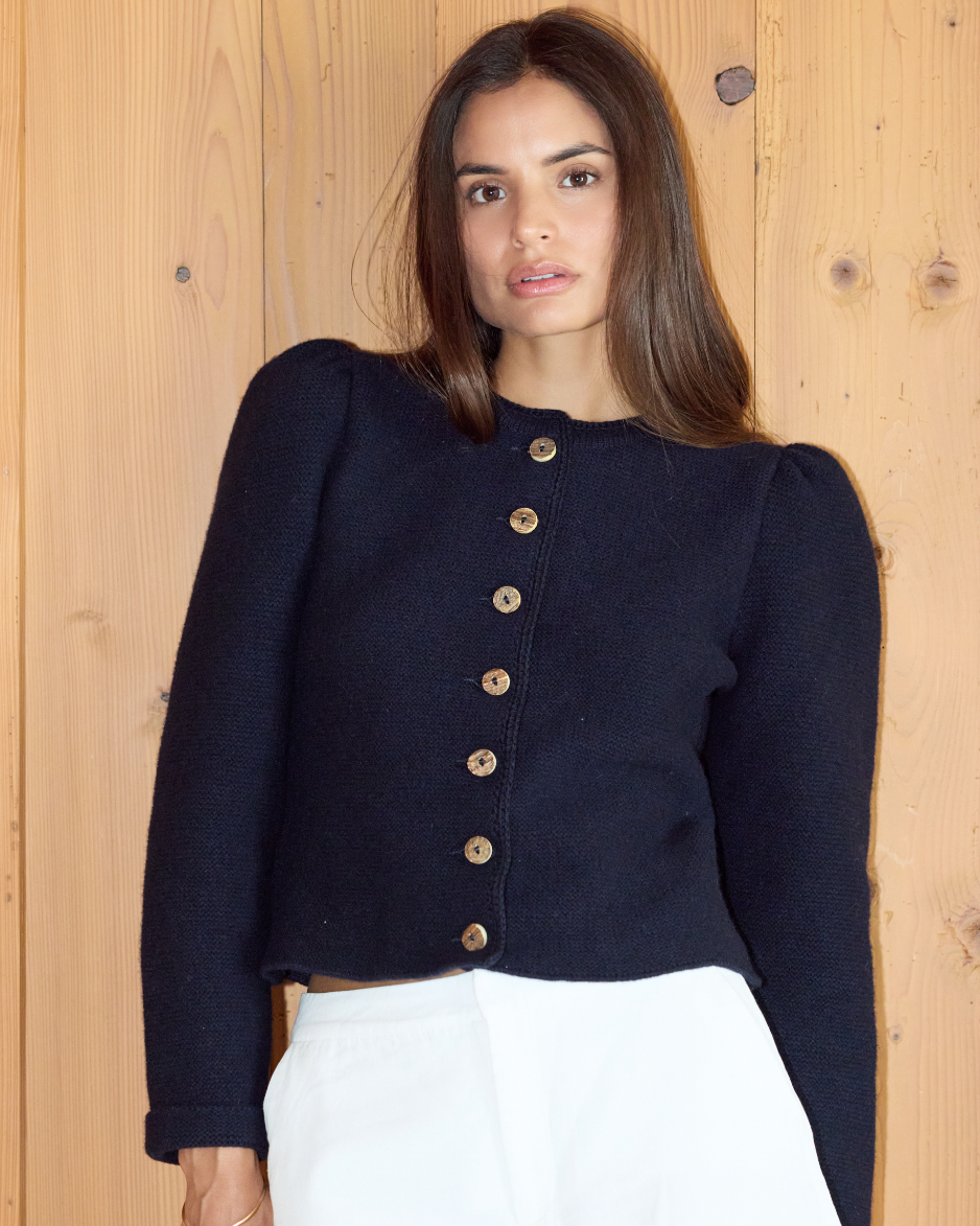 Margarita Knit Janker in navy