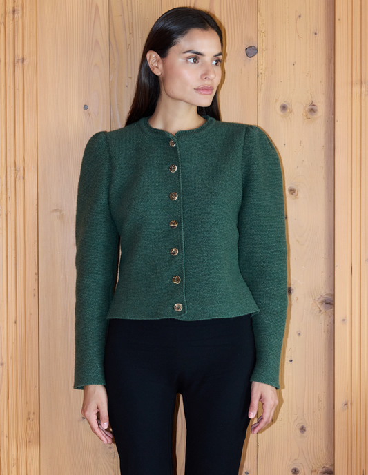 Margarita Knit Janker in green melange