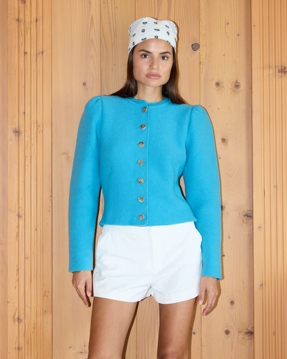 Margarita Knit Janker in turquoise