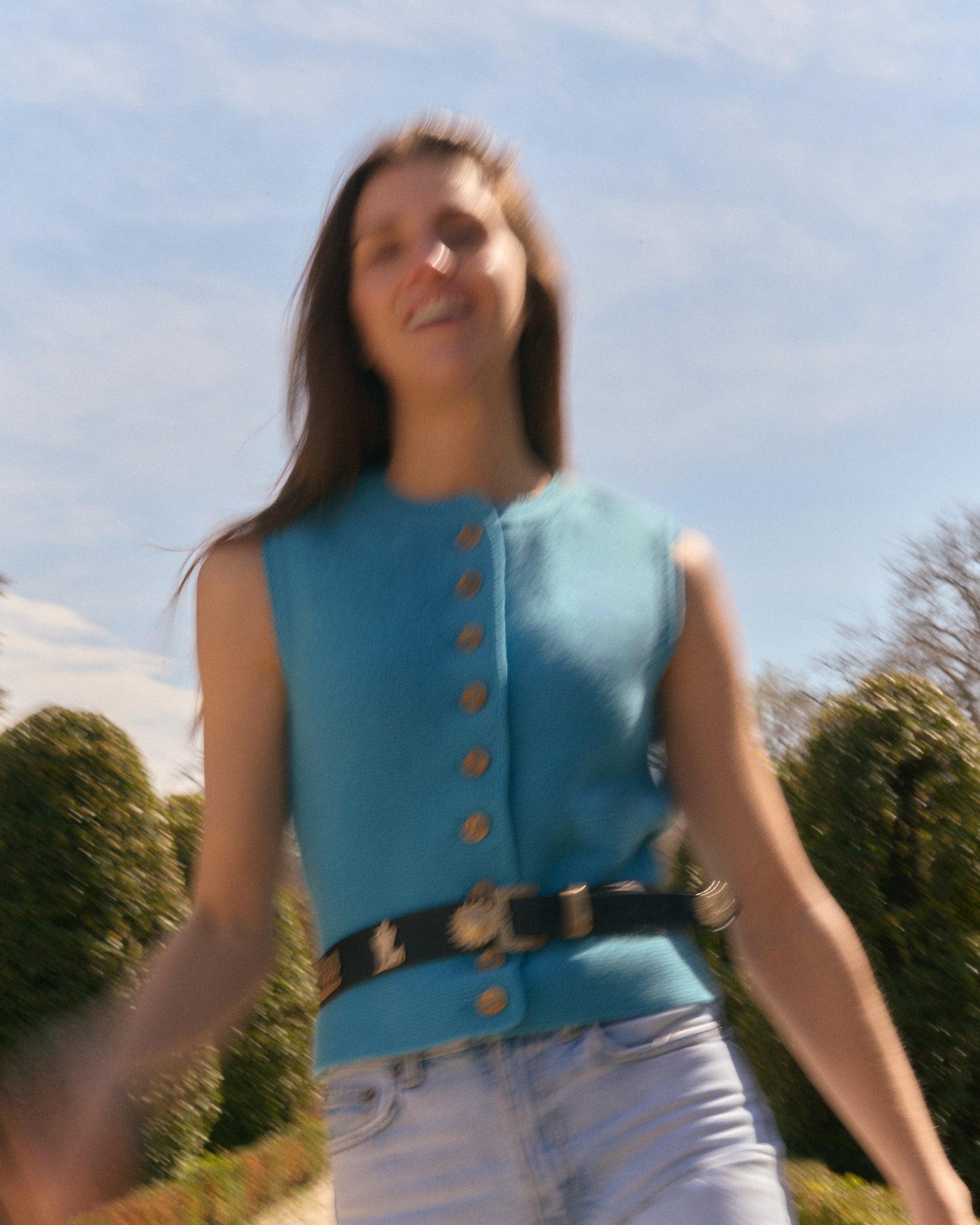 Augustina Vest Turquoise